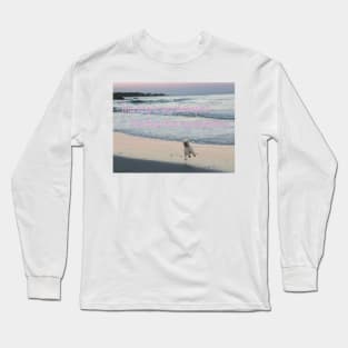 My dog is my therapist. The beach is my medicine. Long Sleeve T-Shirt